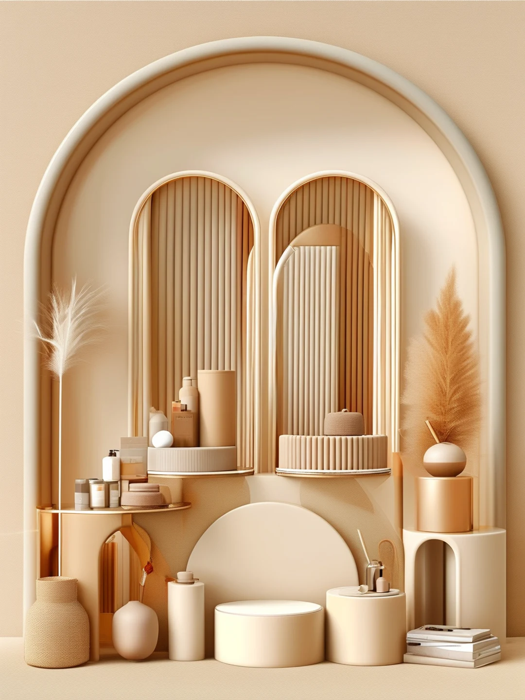 editorial vertical 1080x1440 illustration for cross-border e-commerce inventory operations